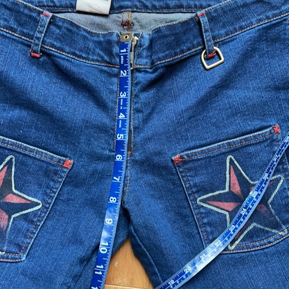 Vintage Sailor Jerry Tattoo Lowrise Bell Bottom Jeans NWOT - Picture 6 of 12